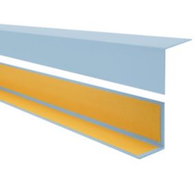 Kątownik twardy PCV 20x20mm, QUEST samoprzylepny, ozdobny profil L kątowy, narożnik dekoracyjny z klejem, KTK, jasnoniebieski, 2m