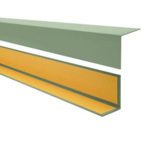 Kątownik twardy PCV 20x20mm, QUEST samoprzylepny, ozdobny profil L kątowy, narożnik dekoracyjny z klejem, KTK, jasnozielony, 2m