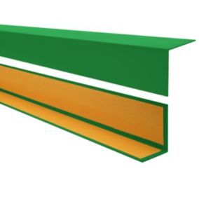 Kątownik twardy PCV 20x20mm, QUEST samoprzylepny, ozdobny profil L kątowy, narożnik dekoracyjny z klejem, KTK, trawiasty, 1m