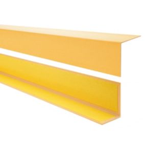 Kątownik twardy PCV 30x30mm, QUEST samoprzylepny, ozdobny profil L kątowy, narożnik dekoracyjny z klejem, KTK, złoty, 1m