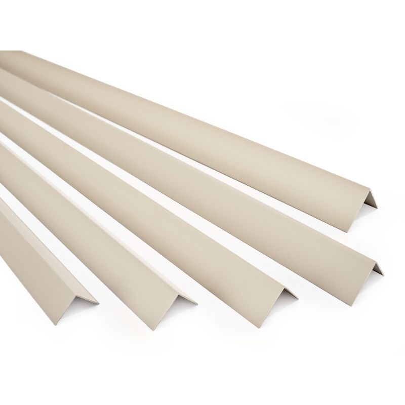 Kątownik twardy PCV 50x20mm, QUEST, ozdobny, profil L kątowy, narożnik dekoracyjny, KT, beż, 1.5m