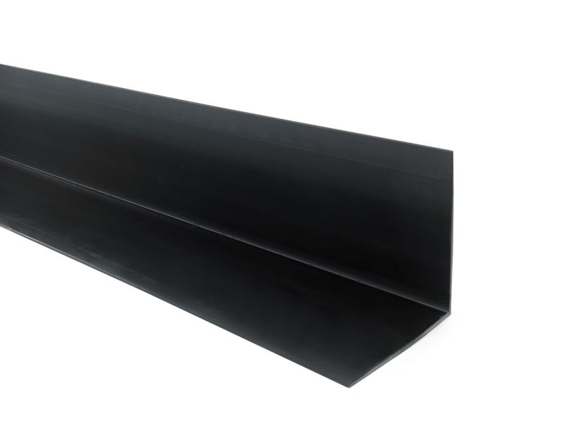 Kątownik twardy PCV 50x50mm, QUEST, ozdobny, profil L kątowy, narożnik dekoracyjny, KT, czarny, 1m