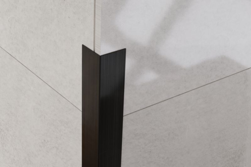 Kątownik wykończeniowy L Lambro czarny matowy 3cm x 3cm x 270cm 1 szt.