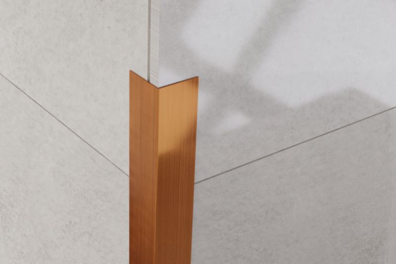 Kątownik wykończeniowy L Lambro miedziany matowy 3cm x 3cm x 270cm 1 szt.