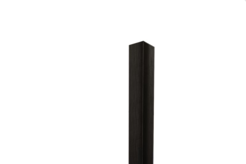Kątownik wykończeniowy wewnętrzny L Lambro czarny matowy 3cm x 3cm x 270cm 1 szt.