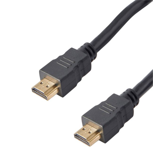 Kabel HDMI Blyss gold czarny 10 m stal
