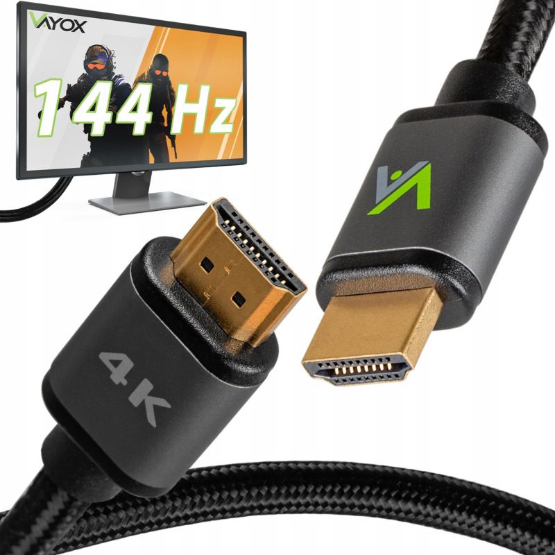 Kabel HDMI - HDMI Vayox VA0009-10 Slim 2.0 4K 10m 1szt.