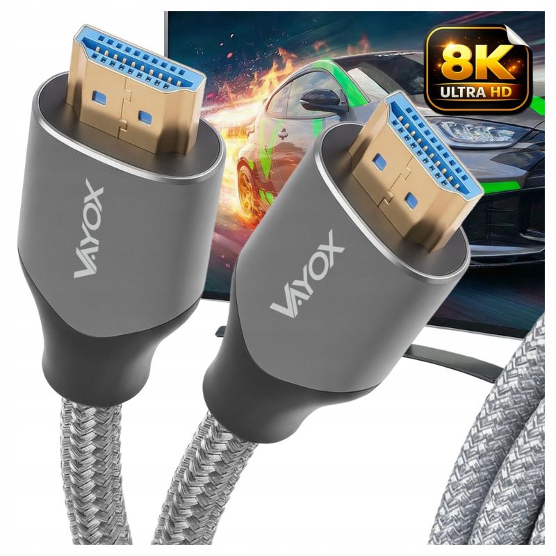 Kabel HDMI - HDMI Vayox VA0329-3 2.1 8K 3m 1szt.
