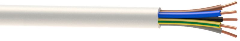 Kabel instalacyjny AKS Zielonka YDY 5 x 4 mm2 1 mb