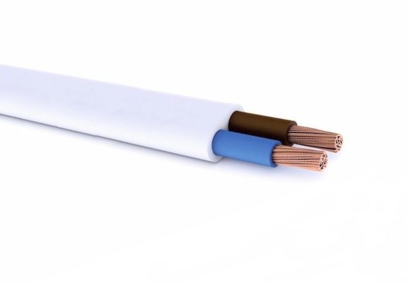Kabel instalacyjny OMYP 2 x 0,75 mm 5 m biały