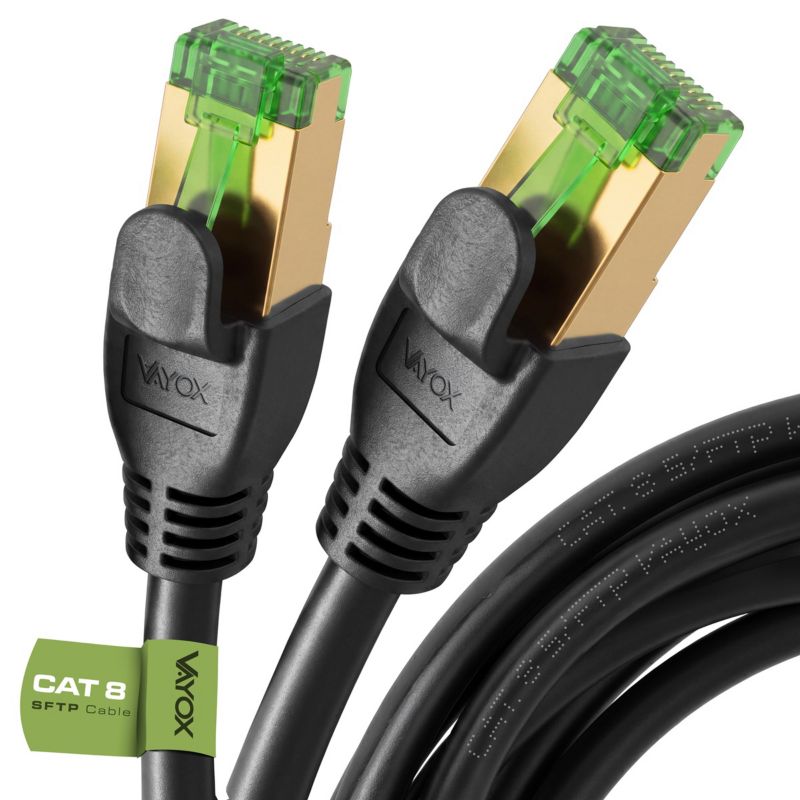 Kabel SFTP Patch Cord cat.8.1 Vayox 26 AWG 40 Gbps 7.5m VA0463-7.5 1 szt.