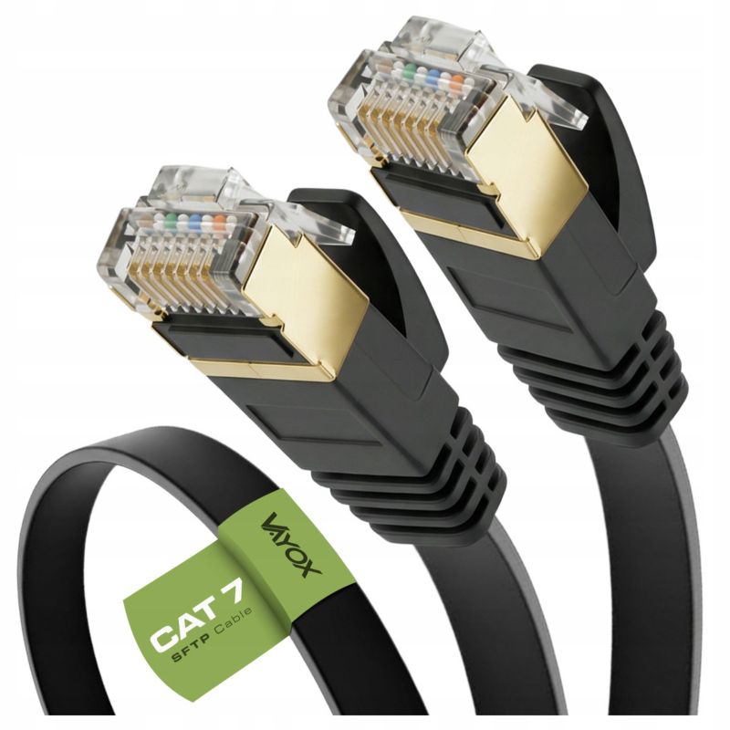 Kabel sieciowy ethernet LAN Vayox VA0065 cat. 7 S/FTP RJ45 5m 1 szt.