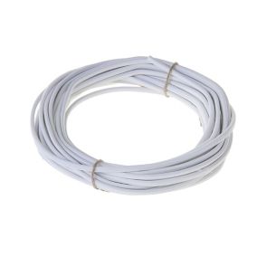 Kabel zasilający H03VVH2F 2 x 0,75 mm2 10 m biały