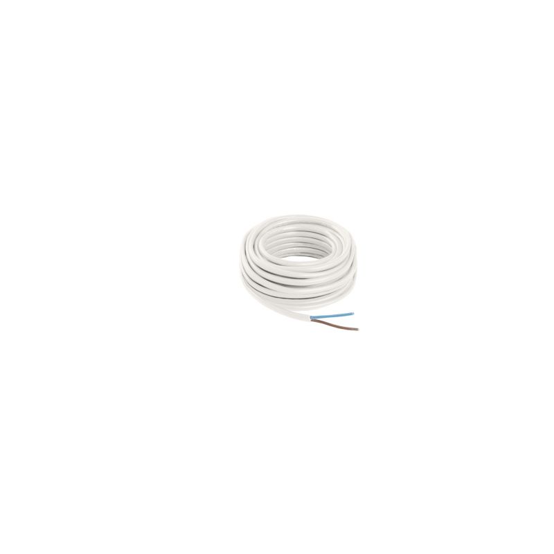 Kabel zasilający H03VVH2F 2 x 0,75 mm2 5 m biały