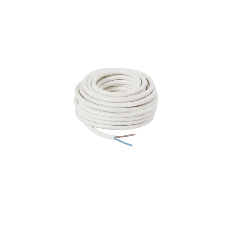 Kabel zasilający H05VVF 2 x 1,5 mm2 10 m biały