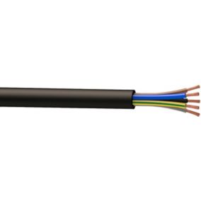 Kabel zasilający H07RNF 5 x 2,5 mm2 czarny