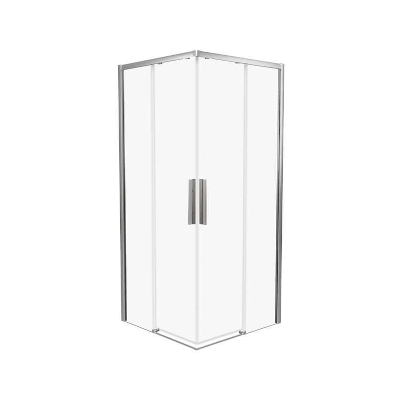 Kabina Finesse Supreme prostokątna drzwi przesuwne 100 x 80 cm chrom /transparentna
