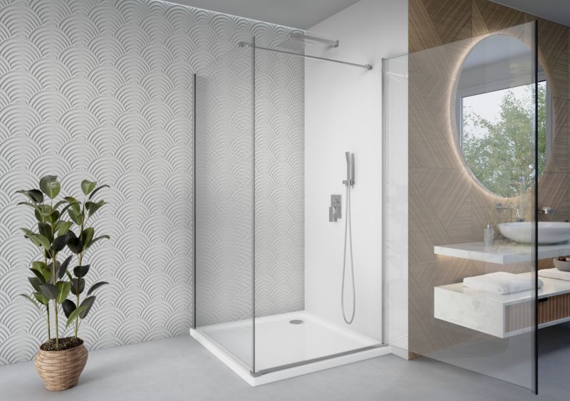 Kabina prysznicowa 80x80 kwadratowa uchylna CEDRUS SEVANTE chrom 1 szt.