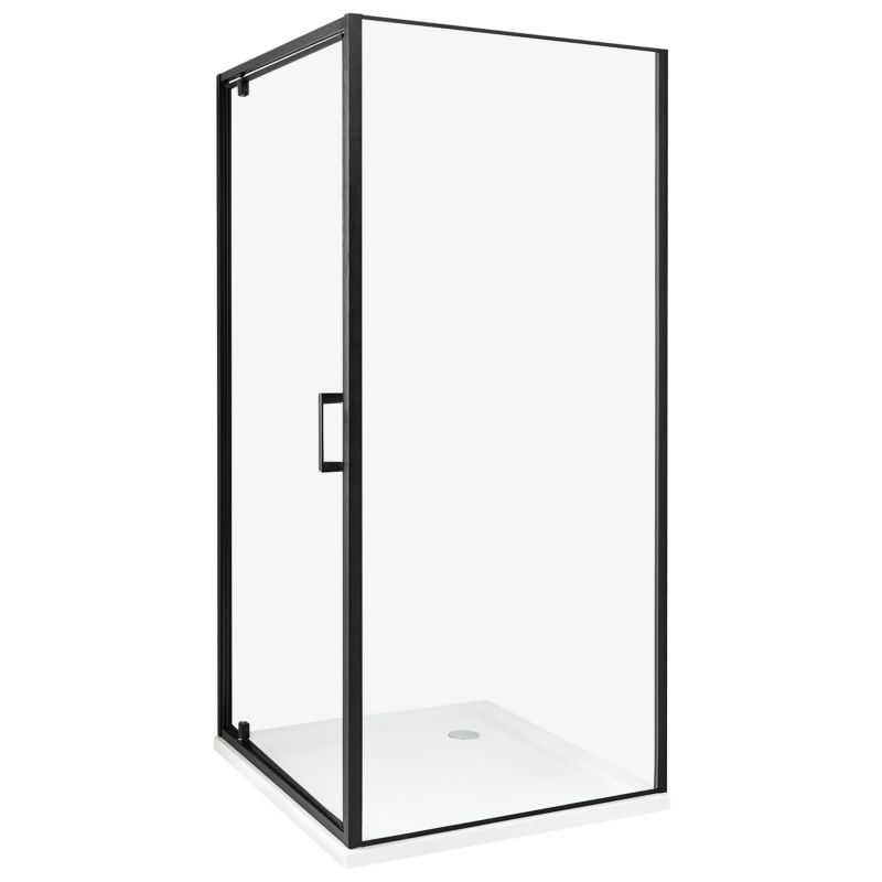 Kabina prysznicowa Darli 90 x 90 x 185 cm Czarny 1 szt.