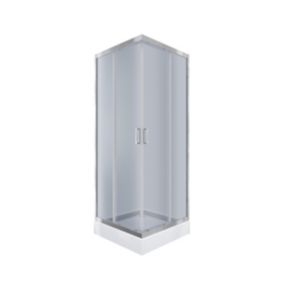 Kabina prysznicowa GALLA Durasan 80x80 chrom kwadratowa z brodzikiem zestaw 1 szt.