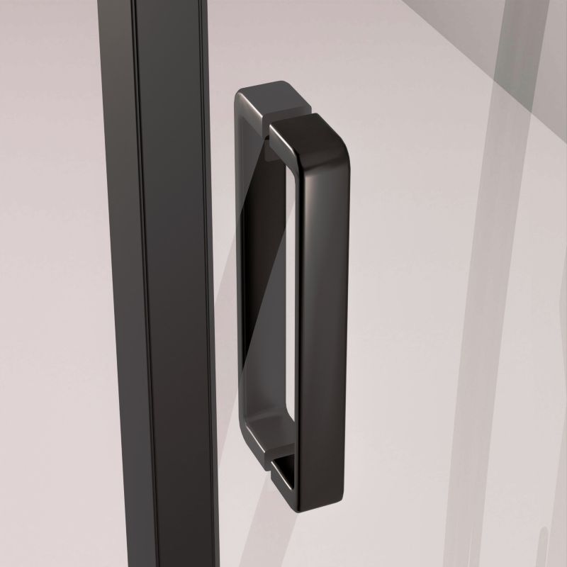 Kabina prysznicowa KABI HOBBY BLACK 120x80, prostokątna, szkło transparentne 5mm, czarny mat 1 szt.