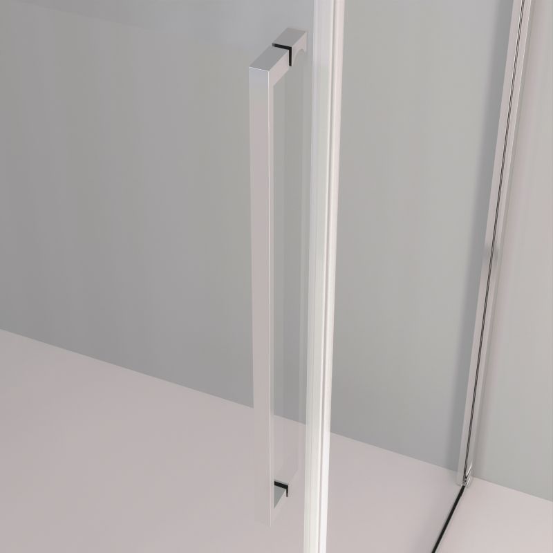 Kabina prysznicowa KABI Largo Chrom 120x80 LEWA, prostokątna, szkło transparentne, chrom 1 szt.