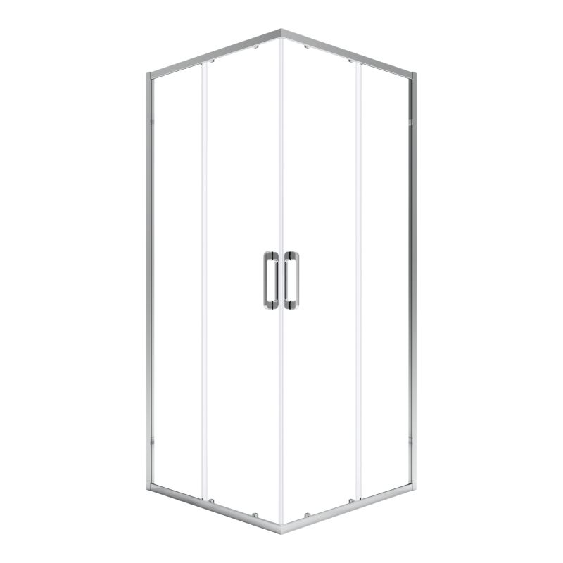 Kabina prysznicowa kwadratowa GoodHome Maza 80 cm chrom/transparentne