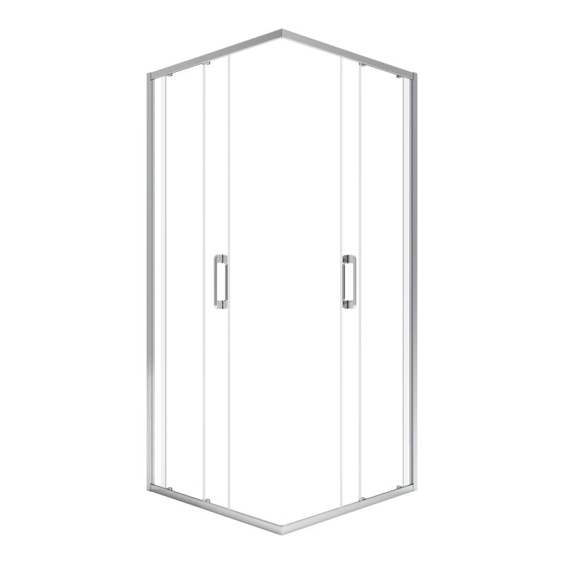 Kabina prysznicowa kwadratowa GoodHome Maza 80 cm chrom/transparentne