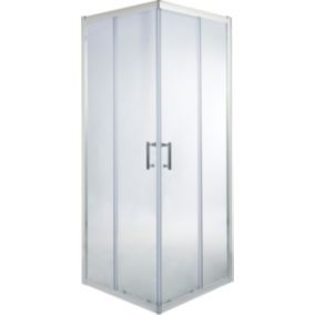 Kabina prysznicowa kwadratowa Onega 90 x 90 x 190 cm chrom/transparentna