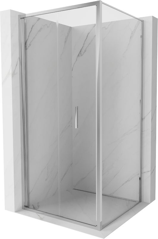 Kabina prysznicowa Mexen Exo składana 80 x 80 cm transparent chrom 1 szt.