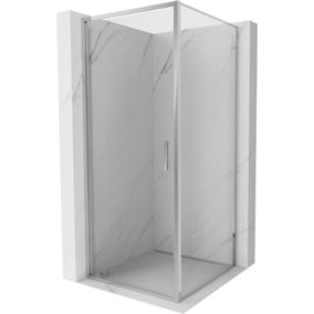 Kabina prysznicowa Mexen Exo uchylna 100 x 100 cm transparent chrom 1 szt.