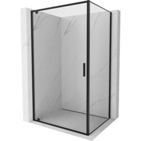 Kabina prysznicowa Mexen Exo uchylna 80 x 75 cm transparent czarna 1 szt.