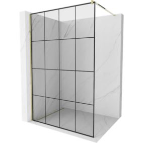 Kabina prysznicowa Mexen Kioto czarny wzór 130x200 cm 1 szt.