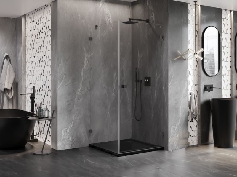 Kabina prysznicowa Mexen Lunar-B gun metal 100x100 cm 1 szt.