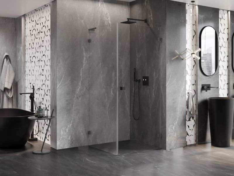 Kabina prysznicowa Mexen Lunar-B L gun metal 90x90 cm 1 szt.