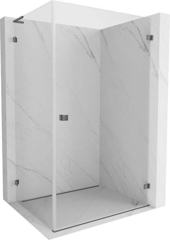 Kabina prysznicowa Mexen Lunar-B L transparent gun metal 75x70 cm 1 szt.