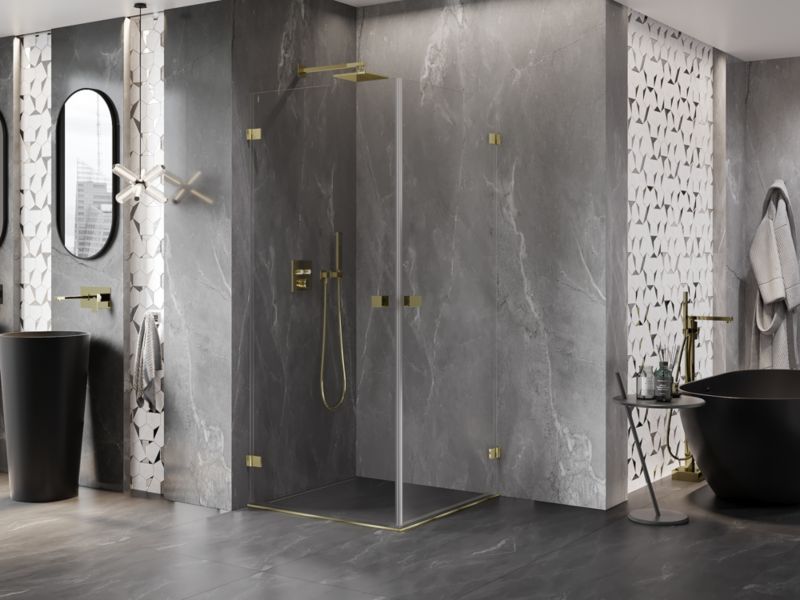 Kabina prysznicowa Mexen Lunar-B transparent złota 85x85 1 szt.