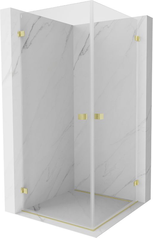 Kabina prysznicowa Mexen Lunar-B złota 75x75 cm 832-075L-075P-55-00 1 szt.