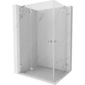 Kabina prysznicowa Mexen Lunar Duo uchylna 110 x 80 cm transparent chrom 1 szt.