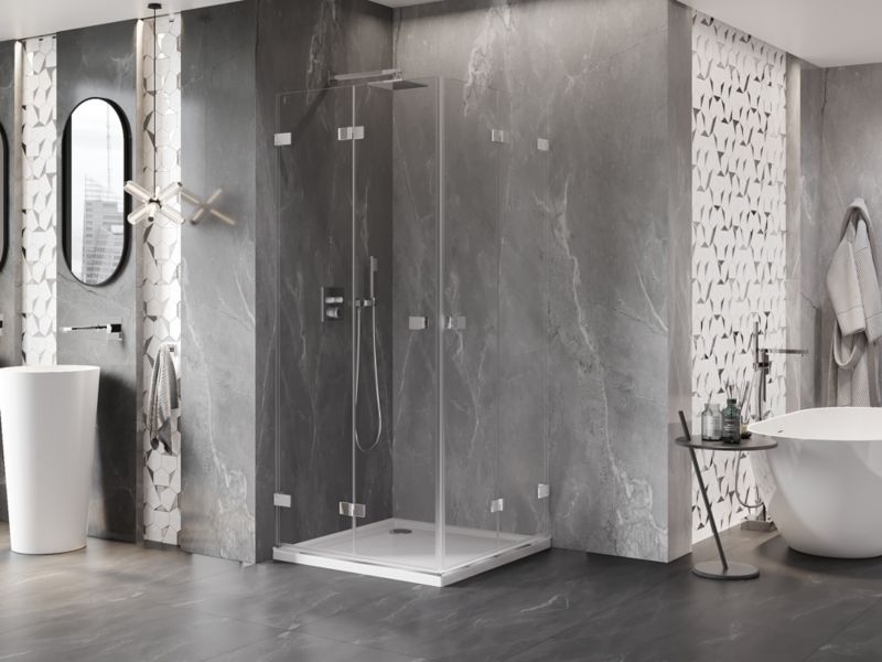 Kabina prysznicowa Mexen Lunar-F chrom transparent 70x70 cm 836-070L-070P-01-00 1 szt.