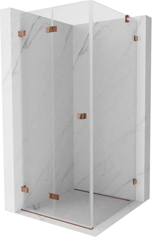 Kabina prysznicowa Mexen Lunar-F różowe złoto 90x90 cm 836-090-090-60-00-L 1 szt.