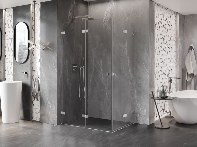 Kabina prysznicowa Mexen Lunar-F transparent chrom 90x70 1 szt.