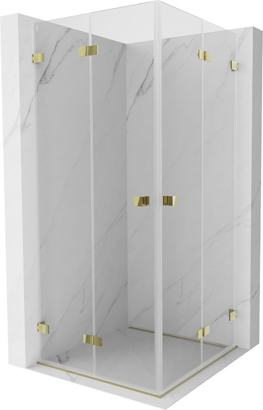 Kabina prysznicowa Mexen Lunar-F złota 100x100 cm 836-100L-100P-50-00 1 szt.