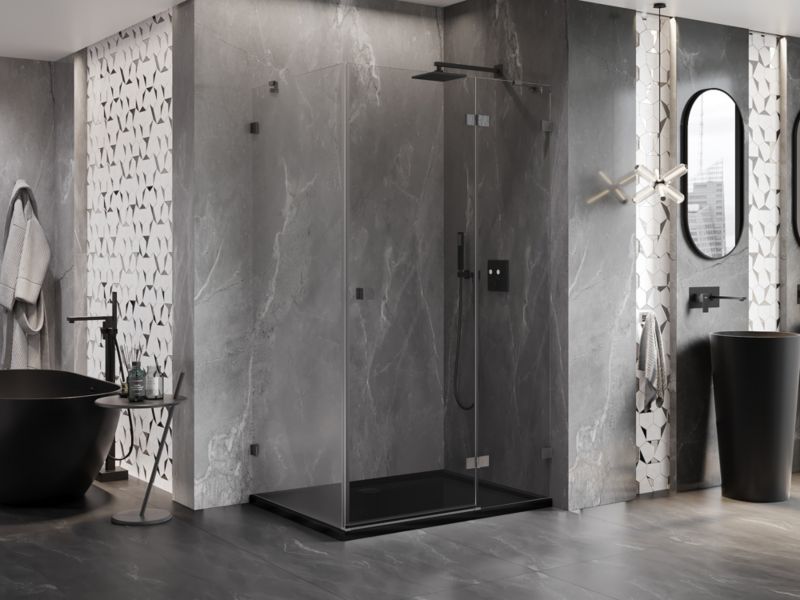Kabina prysznicowa Mexen Lunar gun gray 100x80 cm 1 szt.