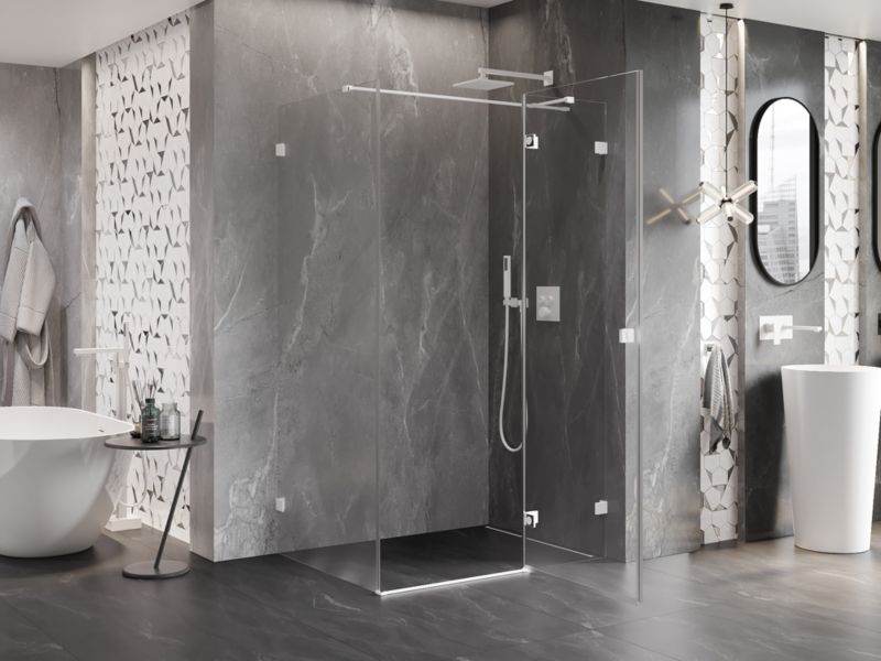 Kabina prysznicowa Mexen Lunar T transparent biały 140x110 cm 1 szt.