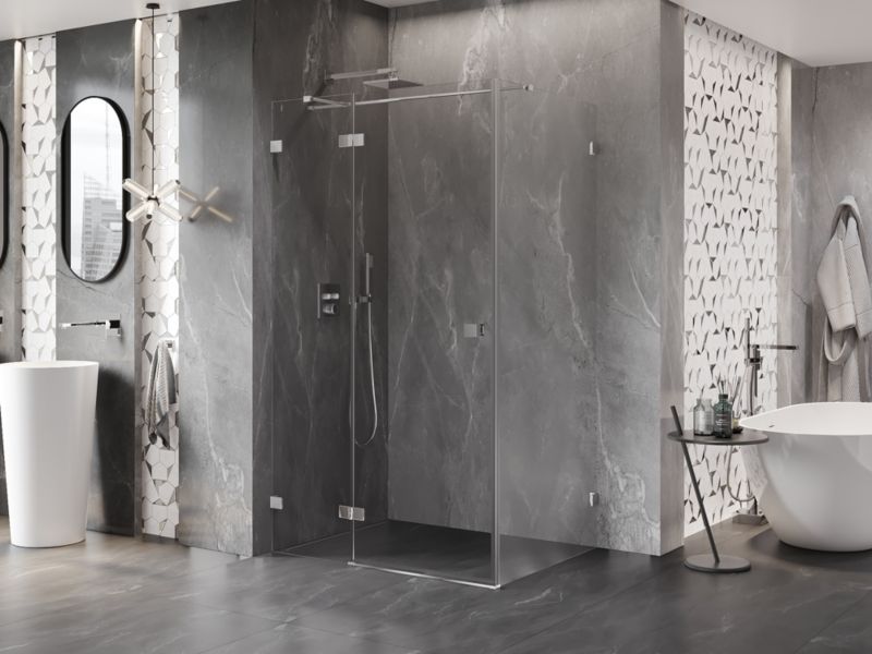 Kabina prysznicowa Mexen Lunar T transparent chrom 140x80 1 szt.