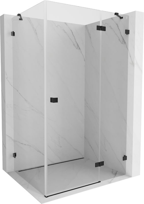 Kabina prysznicowa Mexen Lunar transparent czarna 100x90 cm 1 szt.