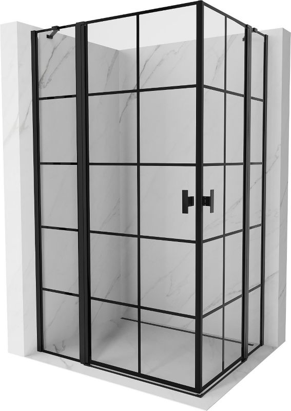 Kabina prysznicowa Mexen Mist czarna 90x85 cm 8A4-090L-085P-70-77 1 szt.