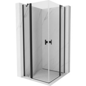 Kabina prysznicowa Mexen Mist duo czarna 120x120 cm 1 szt.