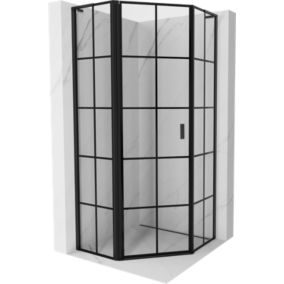 Kabina prysznicowa Mexen Mist L czarna 100x100 cm - 8A8L-100-100-70-77-L 1 szt.